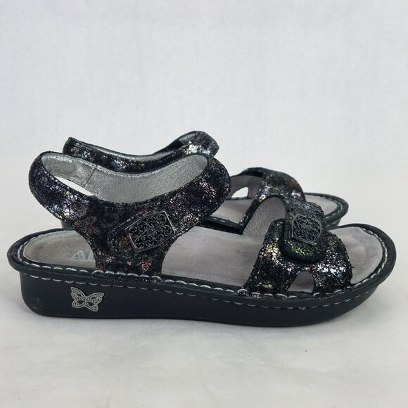 Alegria Vienna Platform Sandals Women's 36 US 6 Metallic Rainbow Leather VIE-280 - Picture 8 of 16